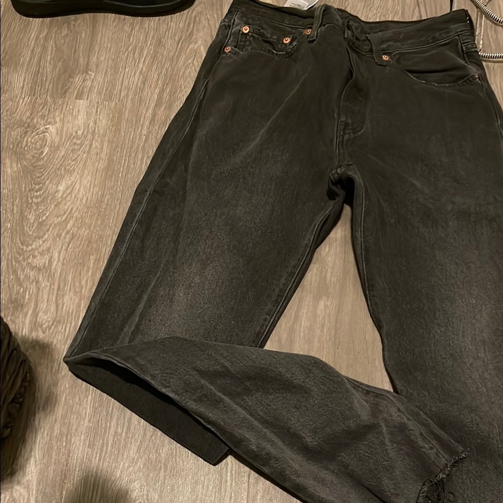 Levi's Black Straight Leg Jeans for Women